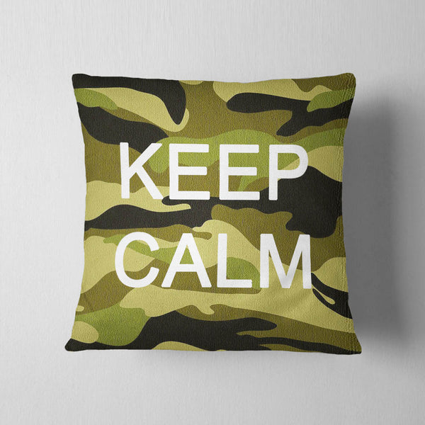 Keep Calm Army Cushion