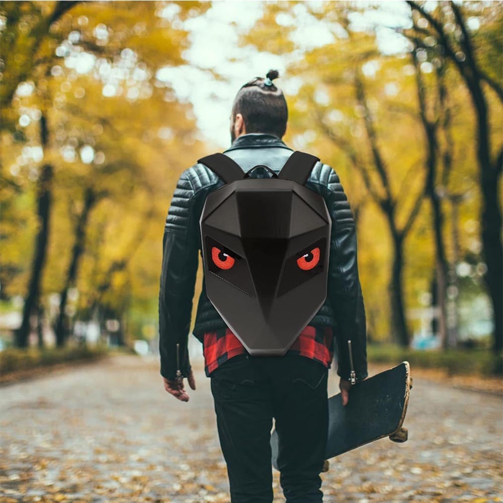 Small Rider Bag Led LED Bag Backpack | Eyes Bag | LED Rider Backpack – MugArt