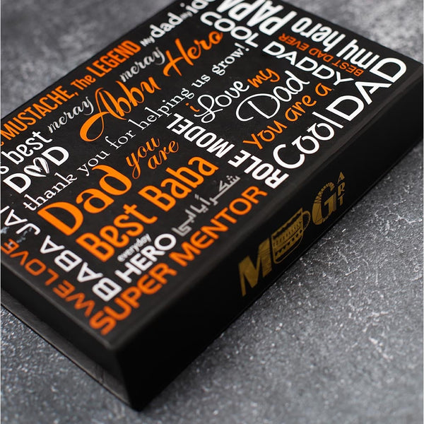 Father's Day Gift Box | Leather Wallet, Keychain, Pen Name Customized