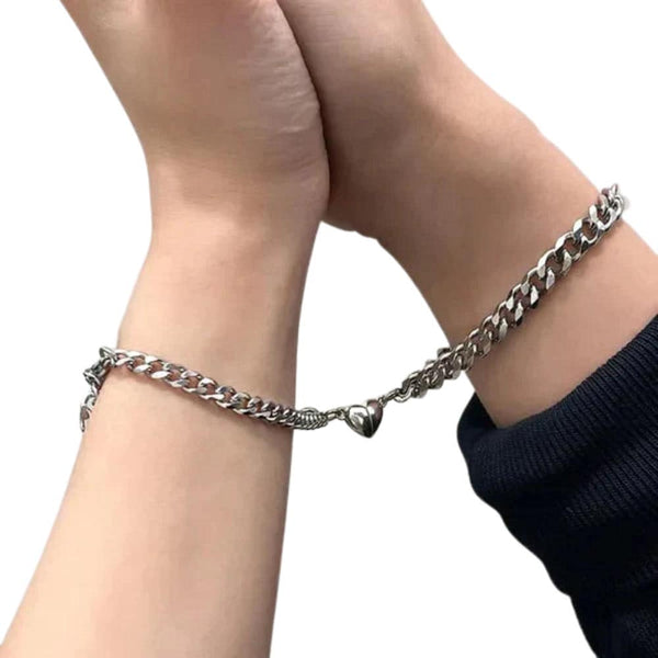Couple Heart Bracelet Pair