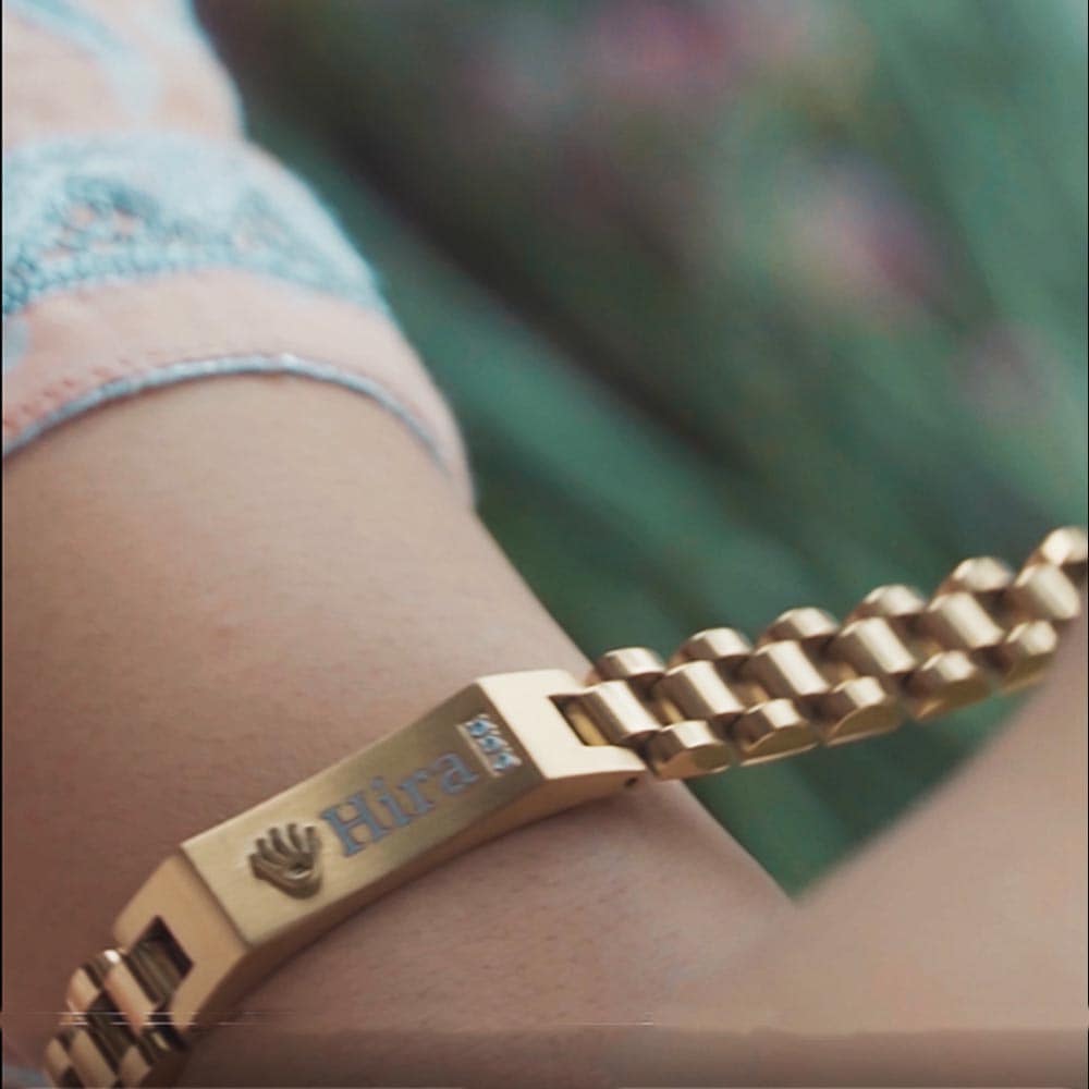 Royal Rolex Bracelet Name Engraved – MugArt - Main Image