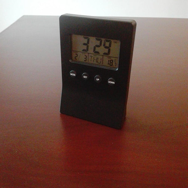 Desk Alarm Clock Calculator With Temperature