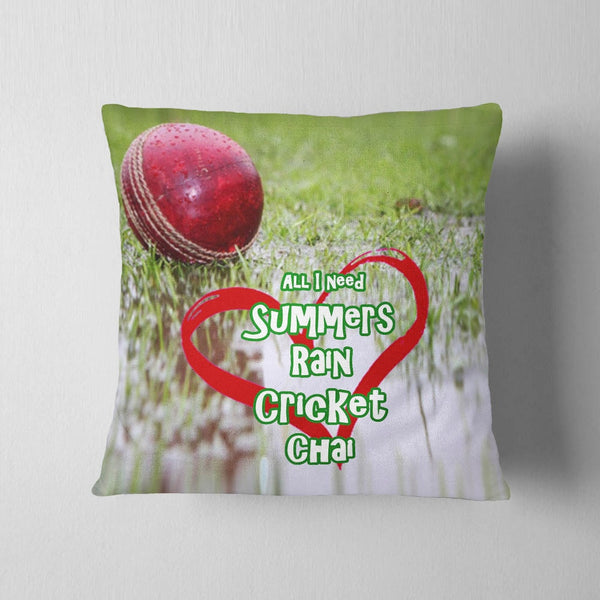 Summers Rain Cricket Cushion
