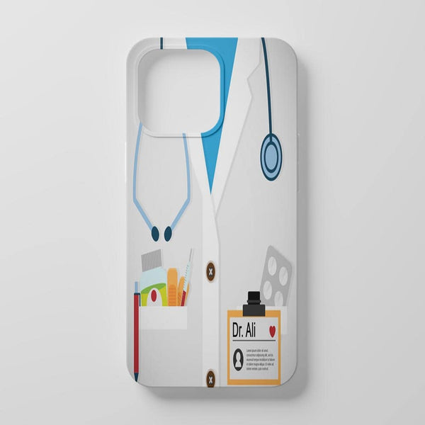 Doctor Lab Coat Name Mobile Cover