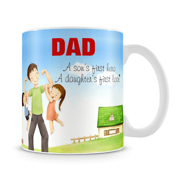 Son's Hero Daughter's Love Mug