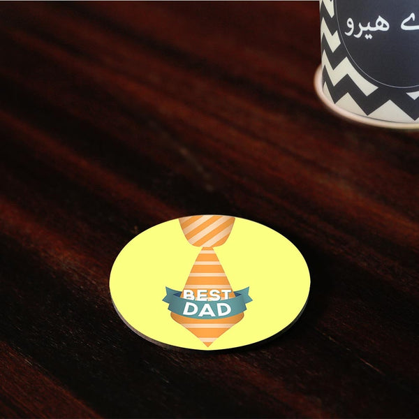 Best Dad Tie Coaster