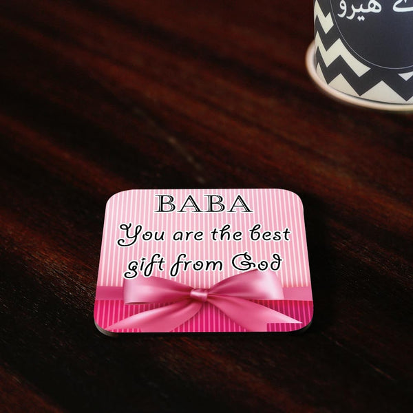 Baba Best Gift From God Coaster