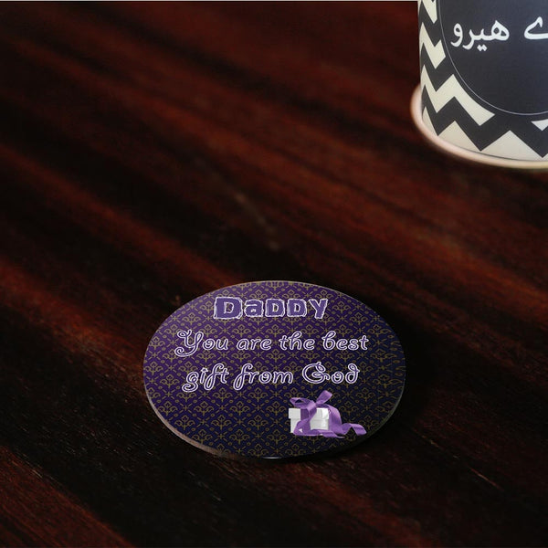 Daddy Best Gift From God Coaster