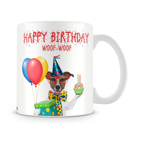 Woof Woof Birthday Mug