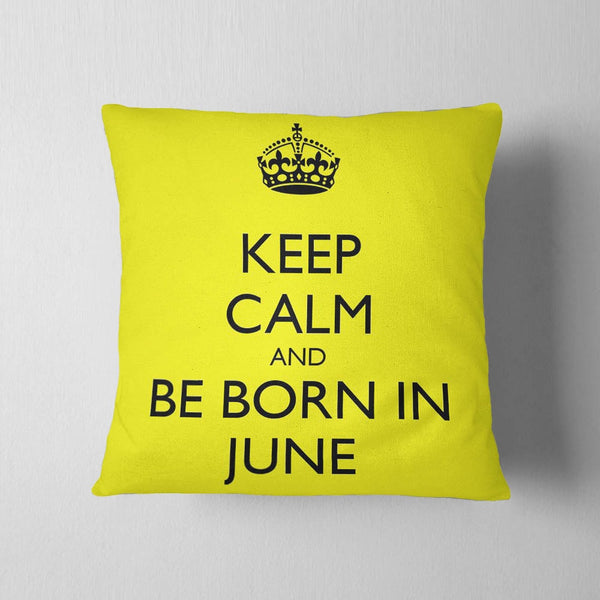 Born In June Cushion
