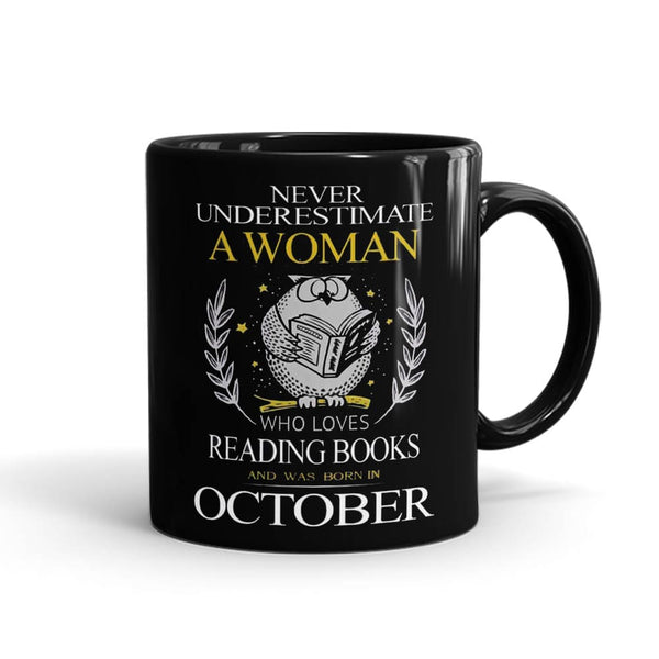 Woman Born In October Mug - Month Customizable