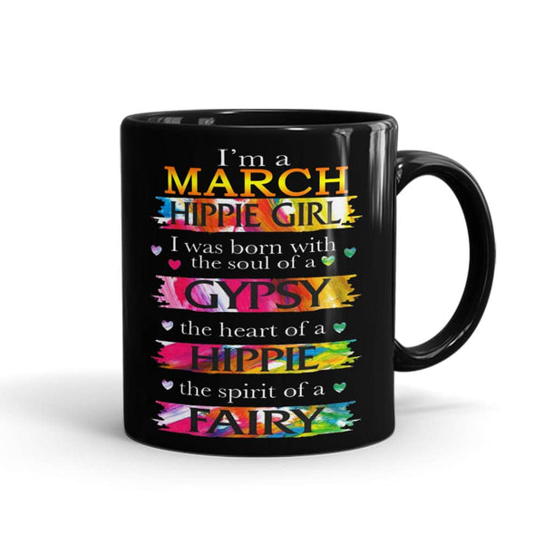 March Hippie Girl Mug