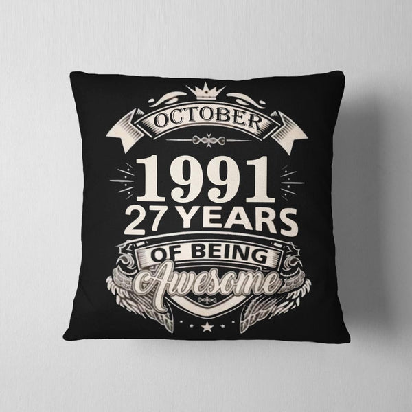 Birthday Year Personalized Cushion