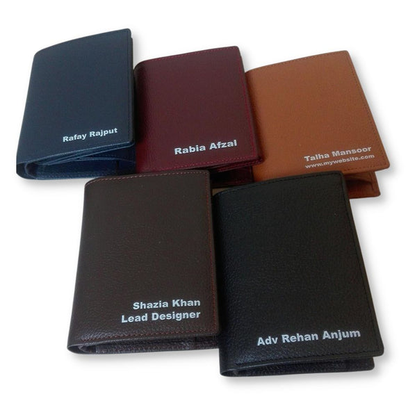 Amplitude | Leather Wallet Name Printed