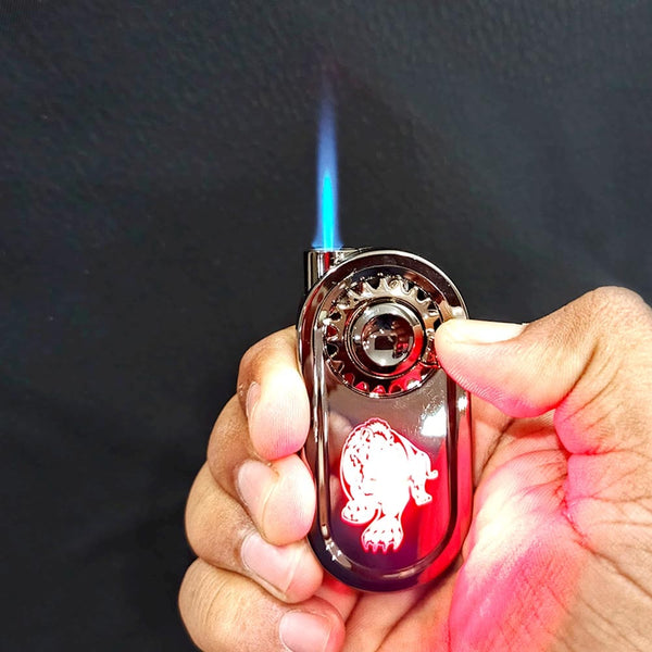 Premium Spinner Gas Lighter Name Engraved