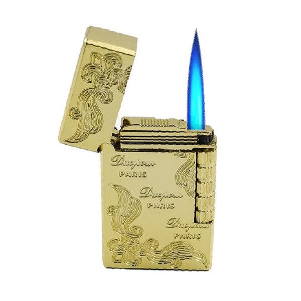 Flower Carved Lighter Name Engraved