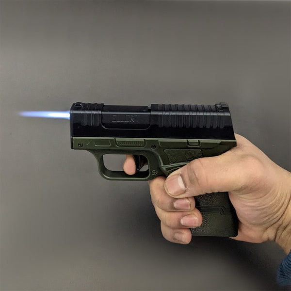 Gun Lighter with Cigarette Case