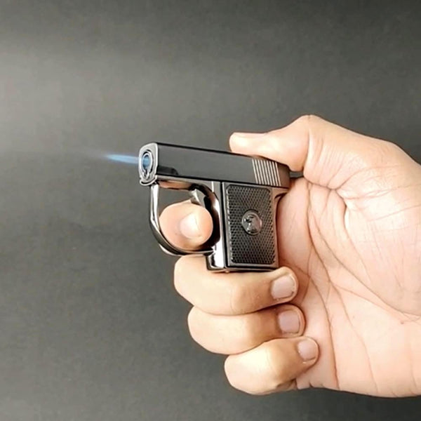 Gun Lighter Metal Jet Flame