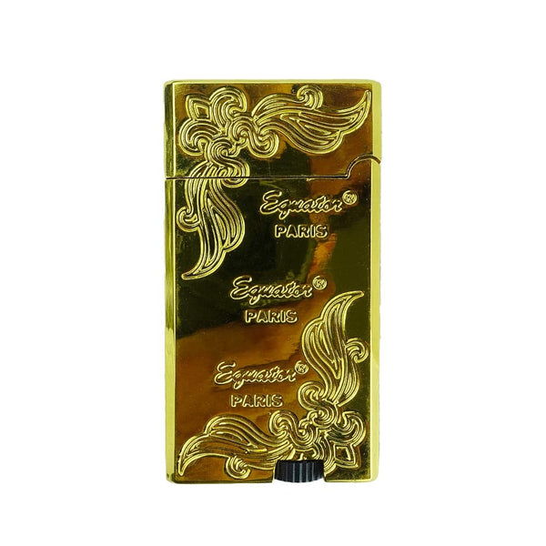 Dual Jet Flame Flower Carved Lighter