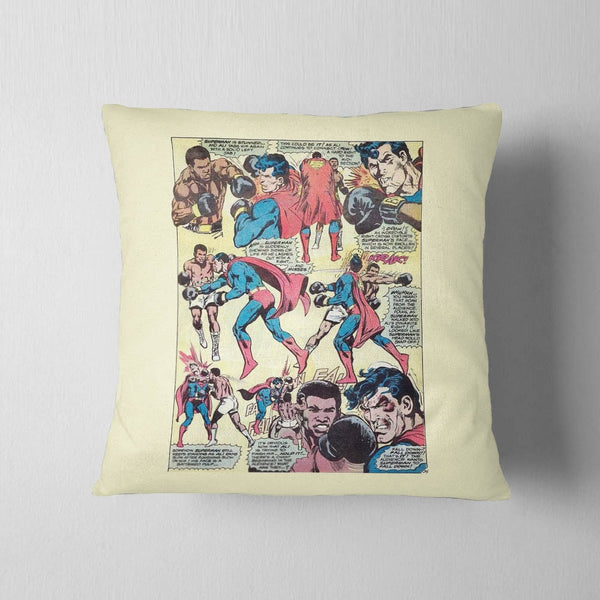 Superman And Ali Comic Cushion