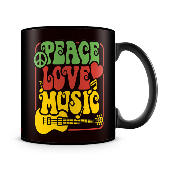 Peace Love Music Mug