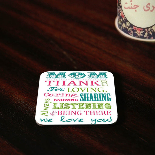 Thank Mom Coaster