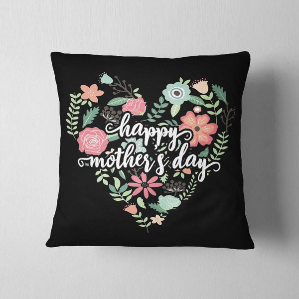 Mother's Day Teal Heart Cushion