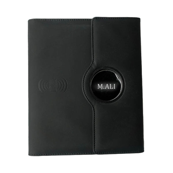 Luxe Smart Diary With Wireless Power Bank | 32GB USB Drive | Lamp | Passport Pocket | Mobile Stand