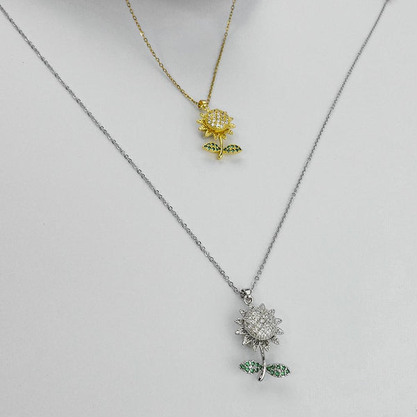 Flower Rotating Necklace