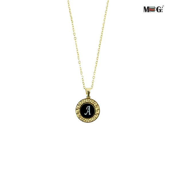 Premium Versace Style Necklace Initial Engraved