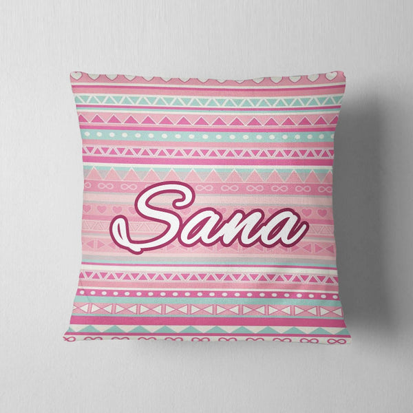 Name Patterned Cushion – Customizable