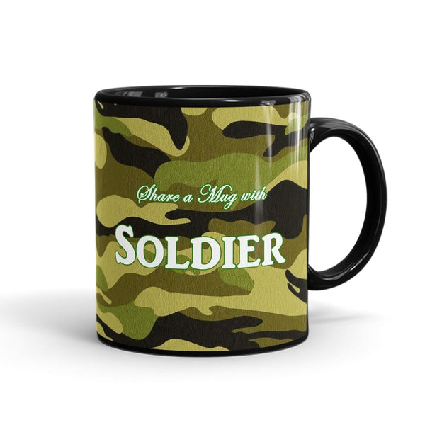 Share A Mug With Soldier- Customizable