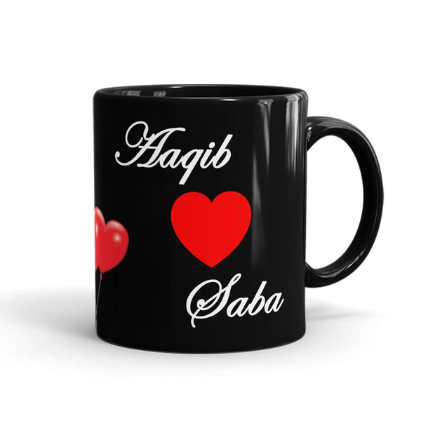Heart Names Mug - Customizable