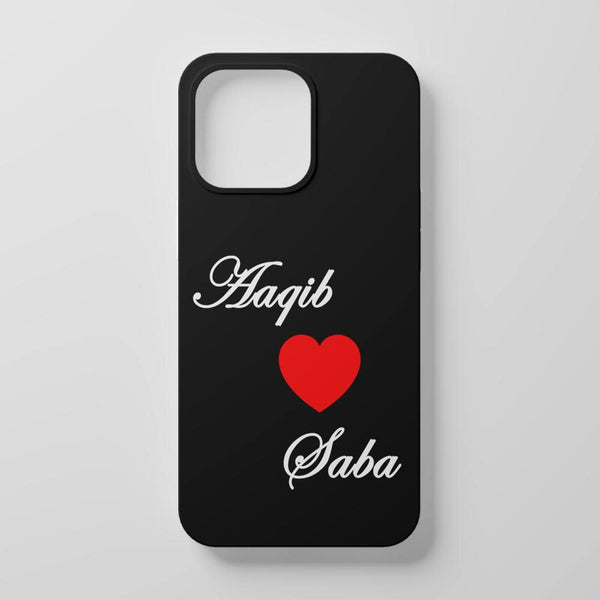 Heart Name Mobile Cover