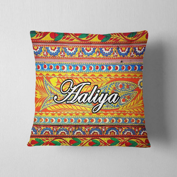 Truck Art Name Cushion – Customizable