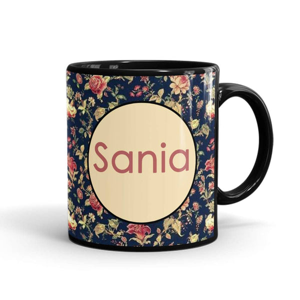 Floral Name Mug - Customizable