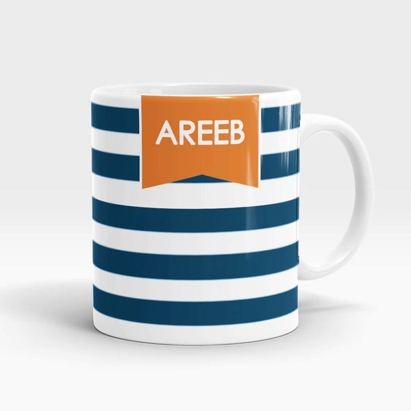 Stripes Name Mug - Customizable