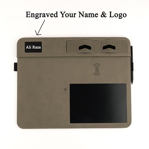 Smart Mouse pad | Wireless Mobile Charging | Writing Pad With Pen | Mobile Stand