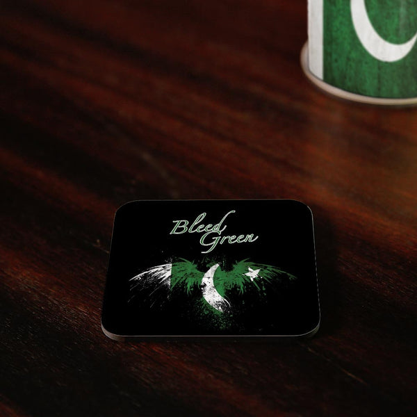 Bleed Green Coasters