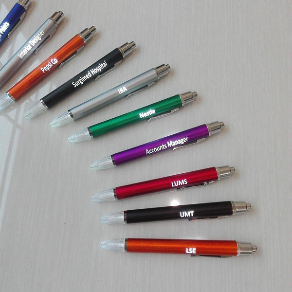 Backlit LED Name Click Pen