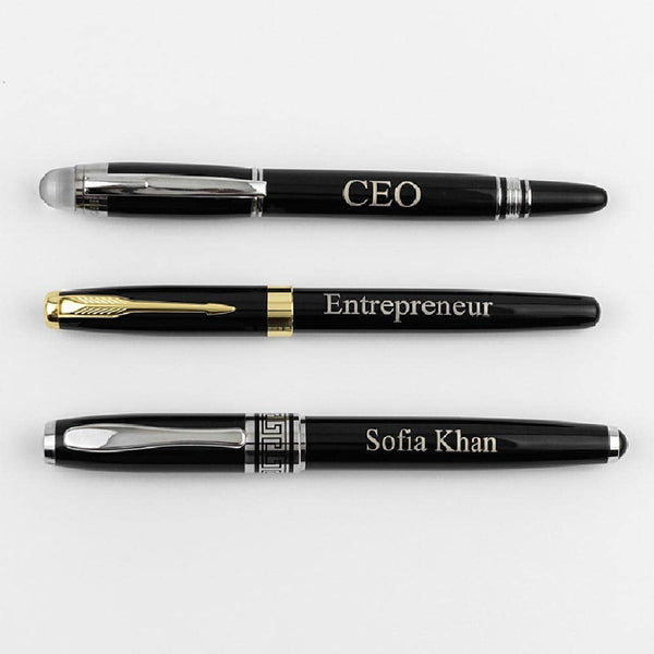 Fountain Ink Pen Name Engraved
