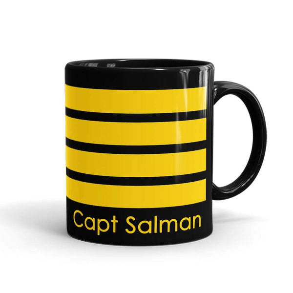 Pilot Stripes Name Mug