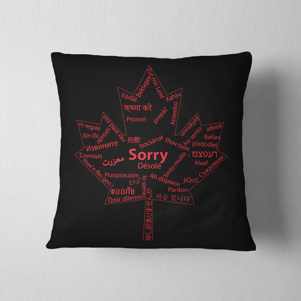 Sorry Multiple Languages Cushion