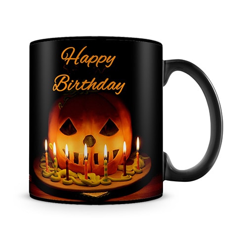 October Birthday Halloween Mug