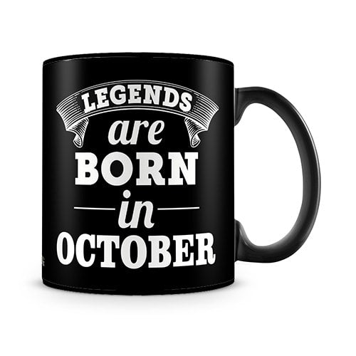 Legends Are Born In October Mug