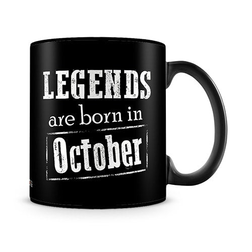 Legends Born In October Mug