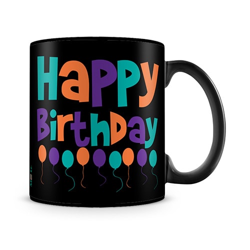 Happy Birthday Balloons Mug