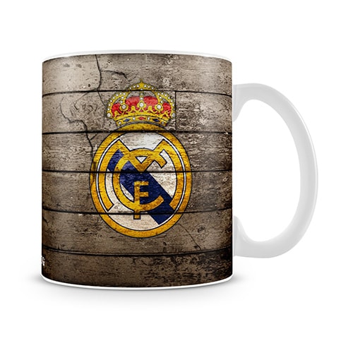 Real Madrid Wooden Theme Mug