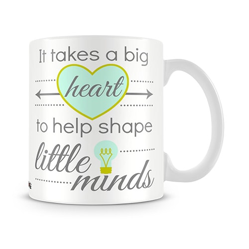Big Heart Teacher Mug