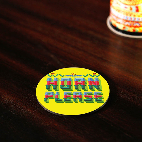 Horn Please Coaster
